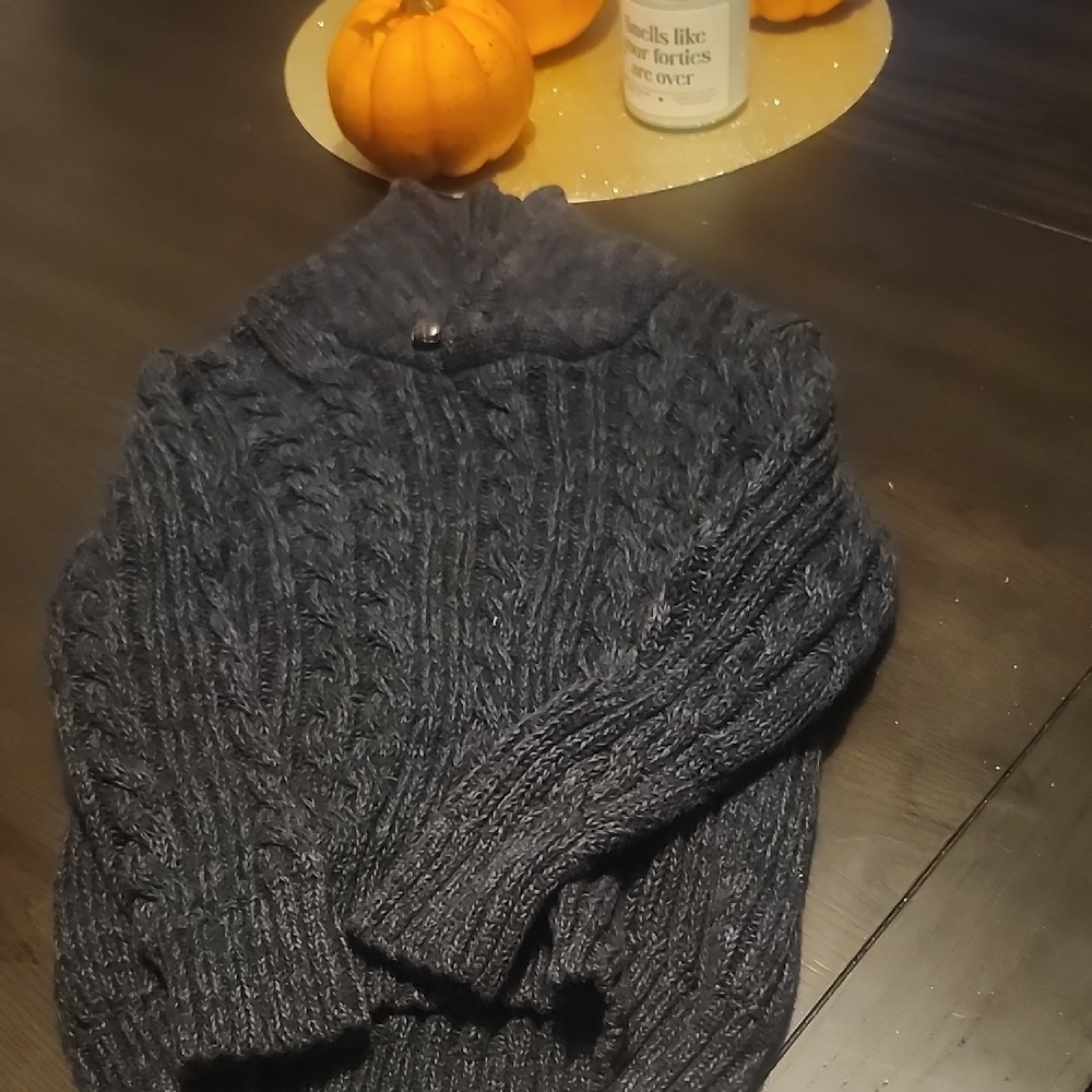 Old Navy Charcoal Knit Cardigan